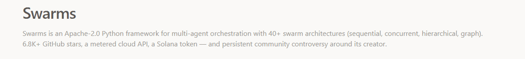 Swarms (Apache)