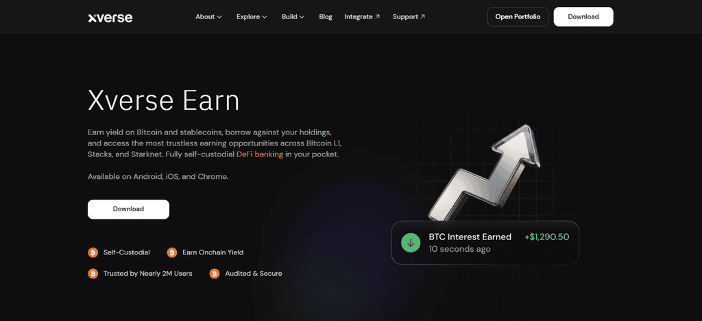 Xverse Earn