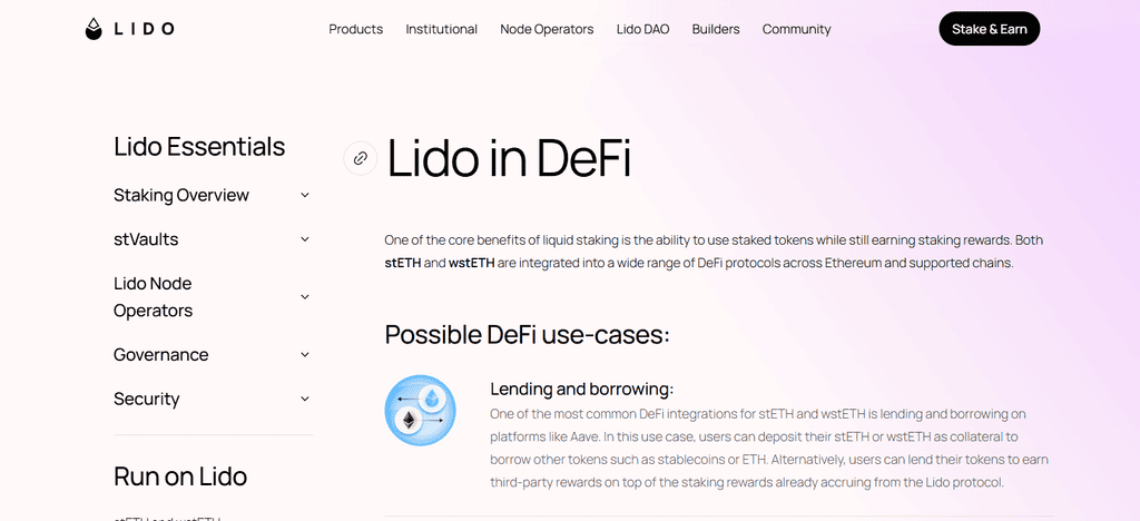Lido (stETH → restaked via LRTs)