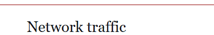 Network traffic