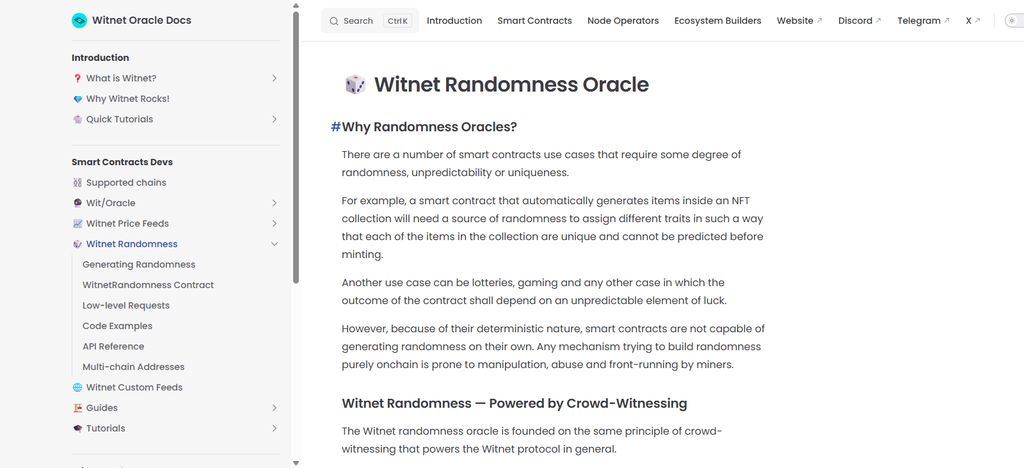 Witnet Randomness Oracle