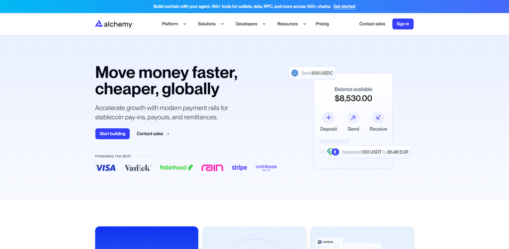 Alchemy Stablecoin APIs