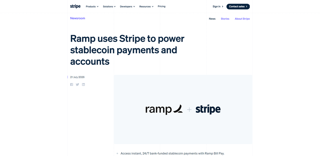 Stripe Stablecoin Beta