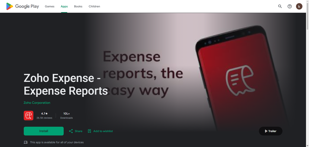  Zoho Expense