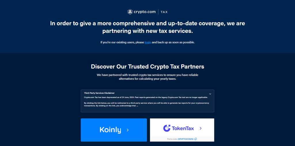 Crypto.com Tax