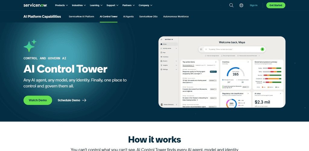 ServiceNow AI Control Tower