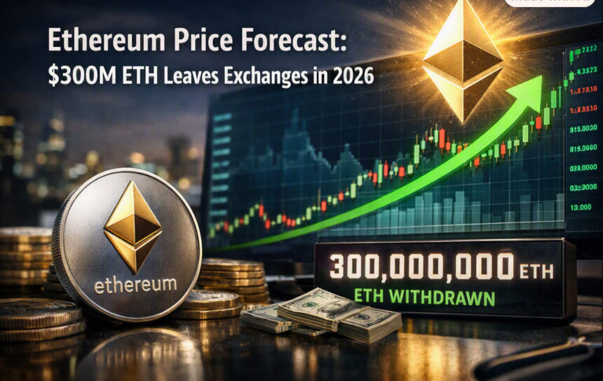 Ethereum Price Forecast: $300M ETH Leaves Exchanges in 2026