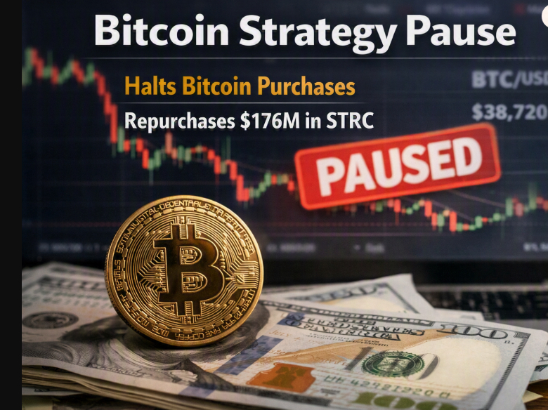 Strategy Pauses Bitcoin Buys, Repurchases $176M in STRC