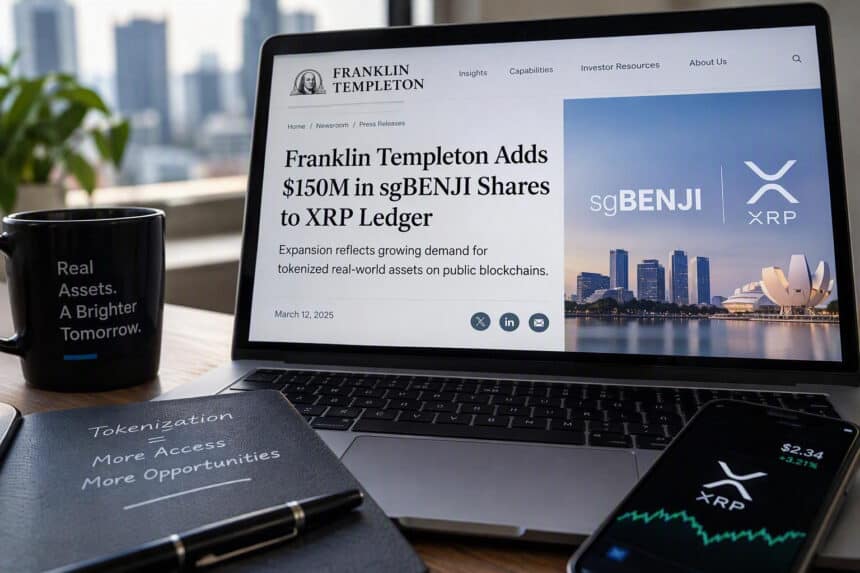 Franklin Templeton Adds $150M in sgBENJI Shares to XRP Ledger