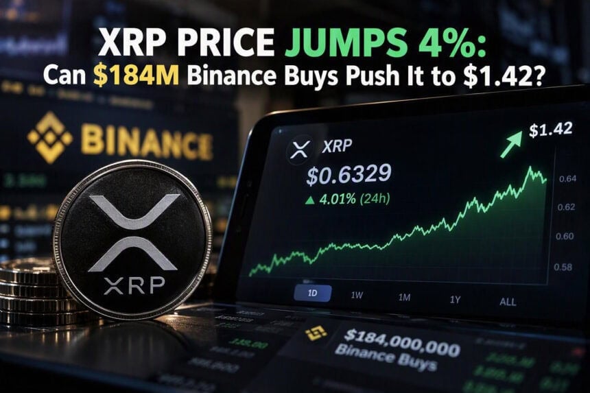 XRP Price Jumps 4%: Can $184M Binance Buys Push It to $1.42?