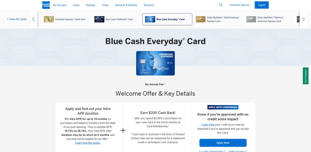 American Express Blue Cash Everyday® Card
