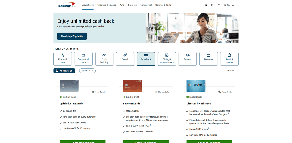 Capital One Quicksilver Cash Rewards Credit Card