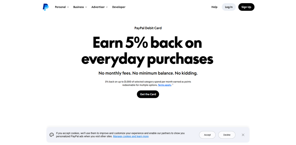 PayPal Debit Master Card