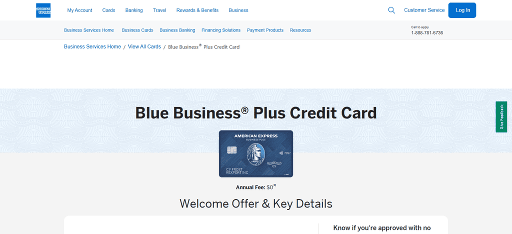 American Express® Blue Business® Plus Credit Card