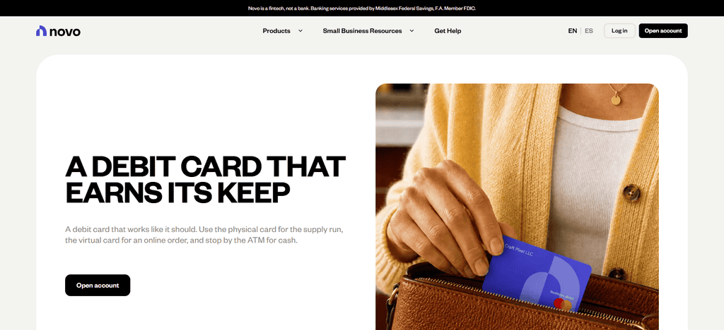 Business Debit Card Novo