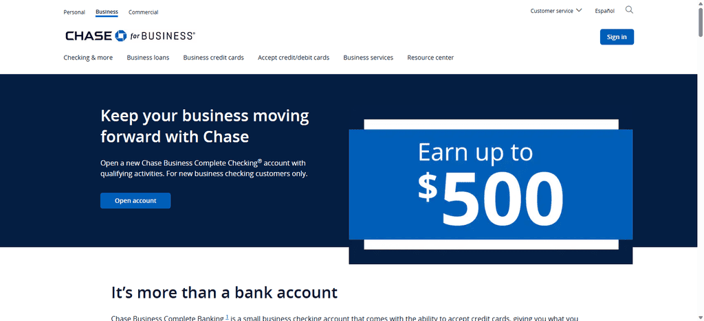 Chase Business Complete Banking Debit Card