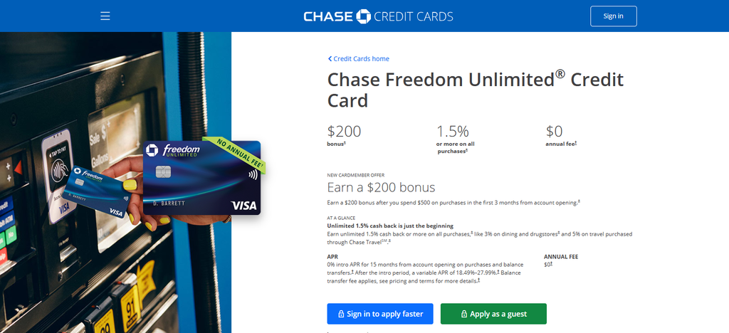 Chase Freedom Unlimited®