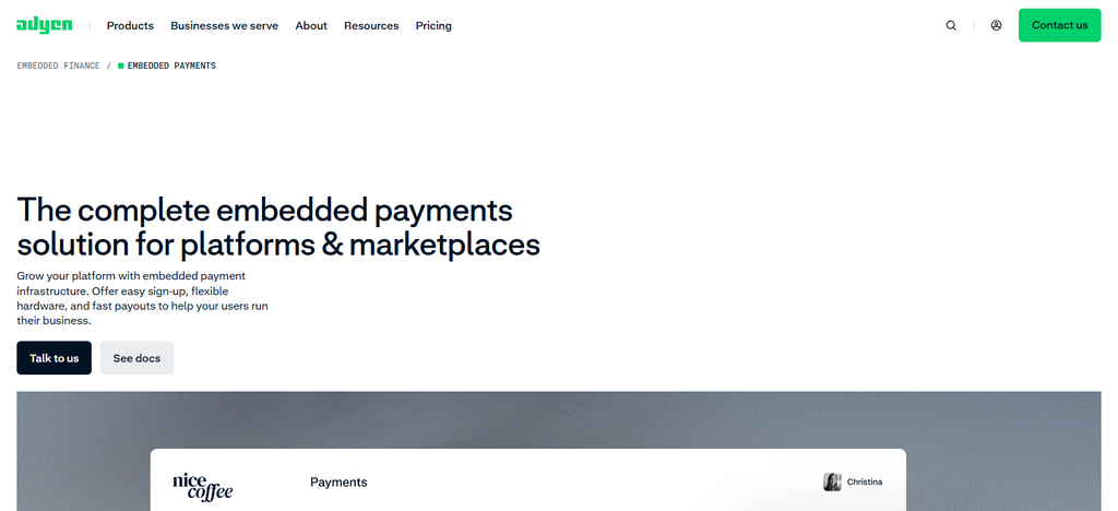 Adyen for Platforms