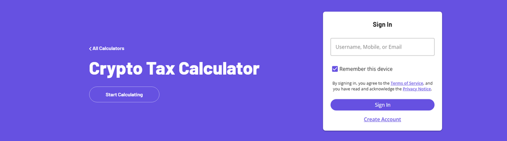 Cryptocurrency Tax Calculator