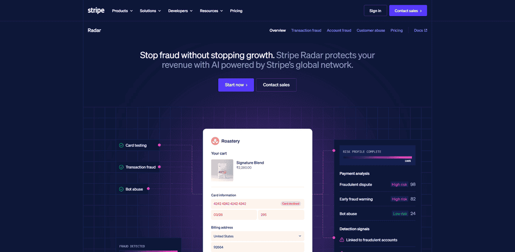 Stripe Radar