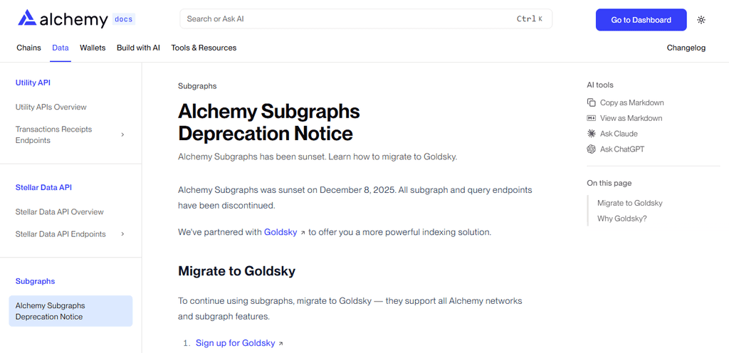 Alchemy Subgraphs