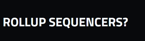 Centralized Rollup Sequencers