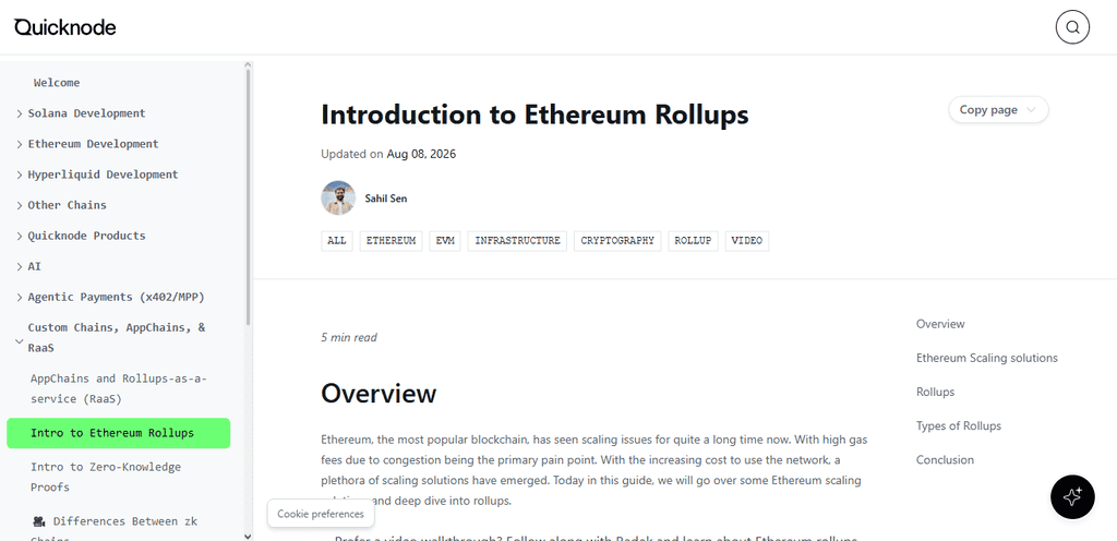 Rollups by QuickNode
