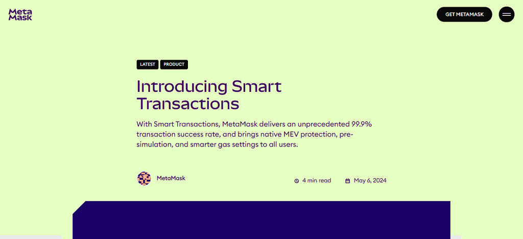 MetaMask Smart Transactions
