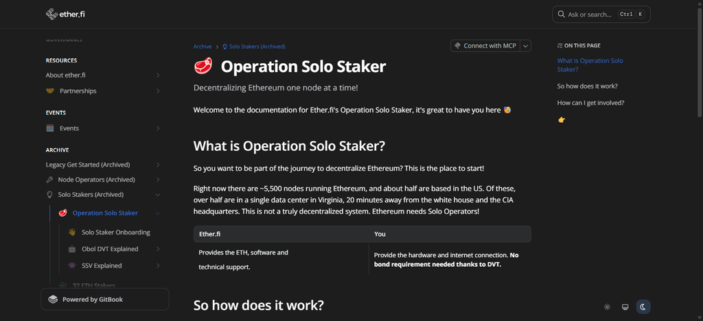 EtherFi Solo Staker Operation