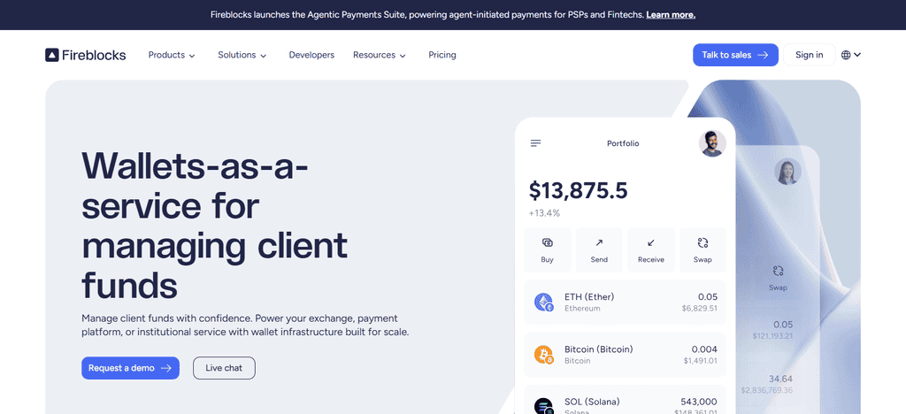 Fireblocks Wallet as a Service