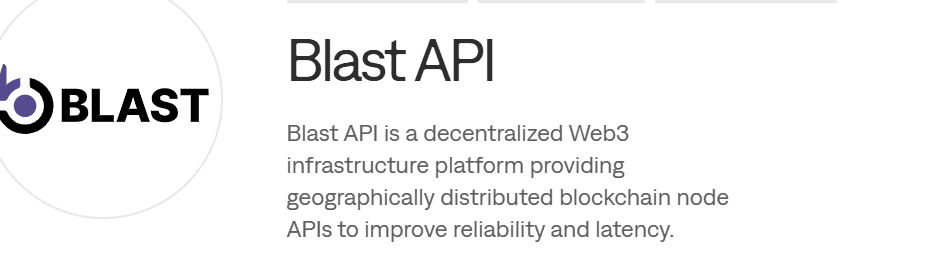  Blast API 
