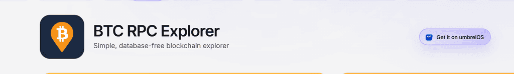 BTC RPC Explorer
