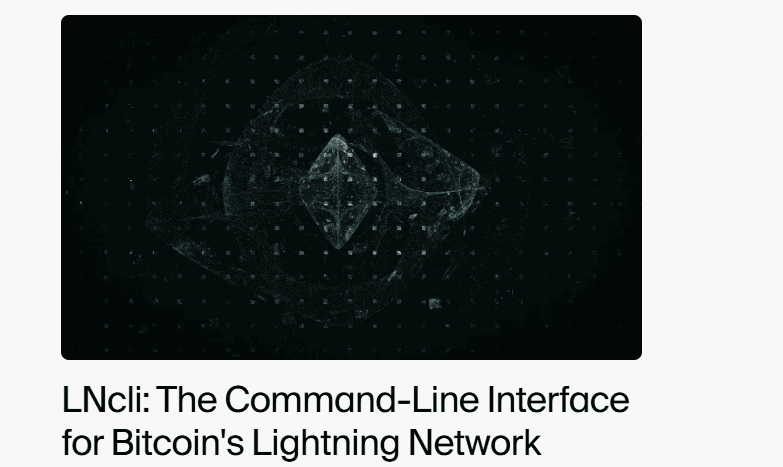 Lightning Shell (lncli)