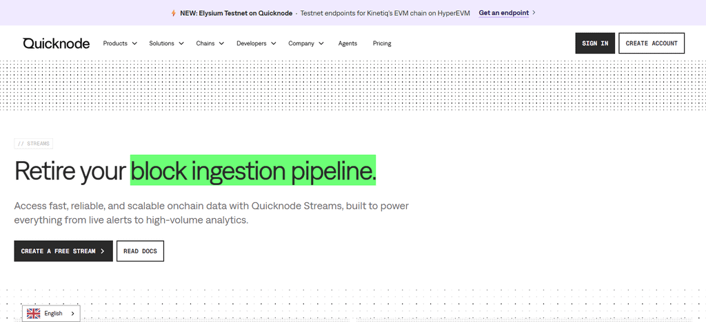 . Streams for QuickNode