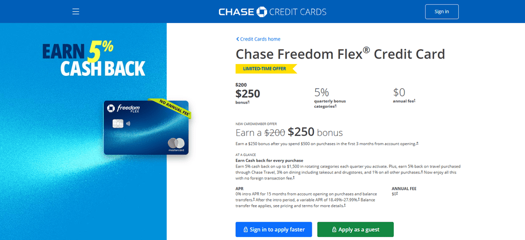 Chase Freedom Flex® Credit Card