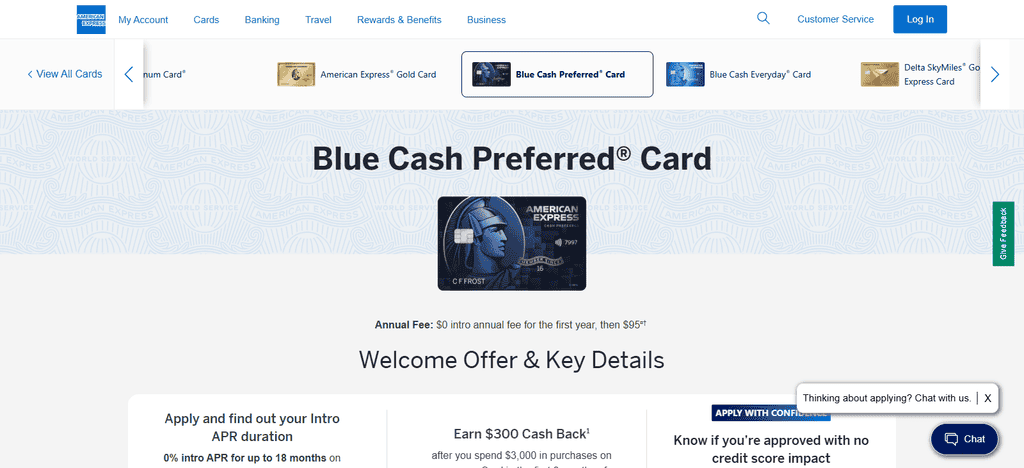 The American Express Blue Cash Preferred® Card