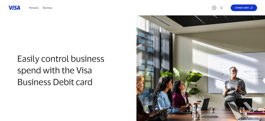 Small Business Bank Visa Debit Card
