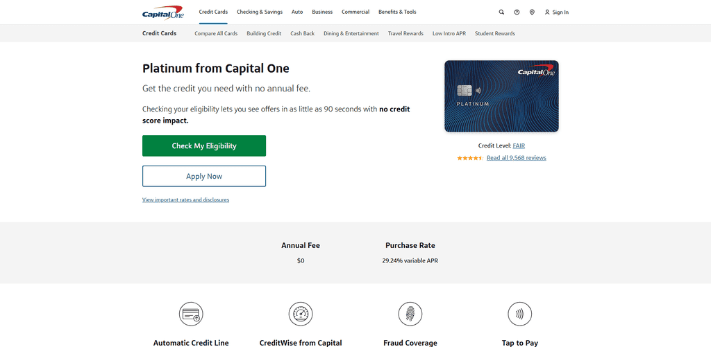 Capital One Platinum Card