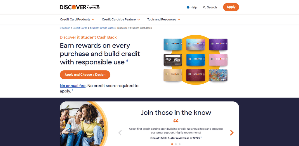 Discover it® Student Cash Back