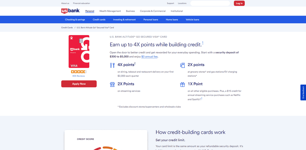 U.S. Bank Altitude® Go Secured Visa® Card