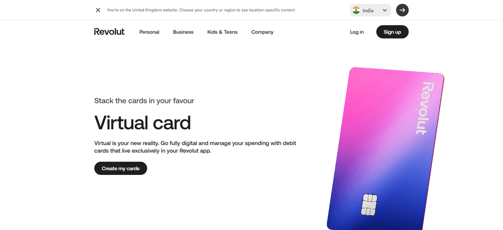 Revolut Virtual Card