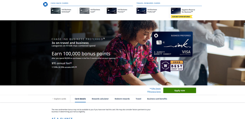 Ink Business Preferred® Credit Card