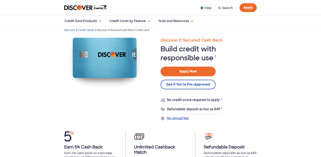 Discover it® Secured Credit Card