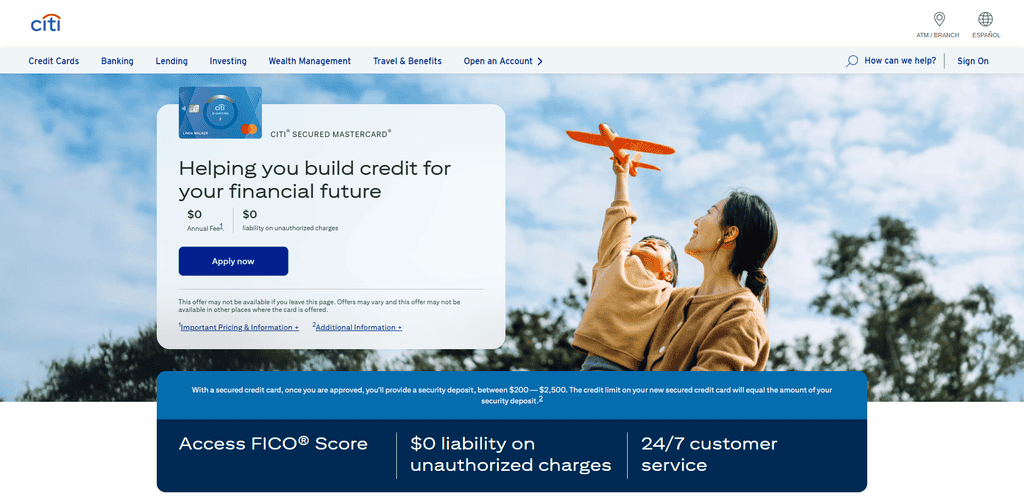 Citi® Secured Mastercard®