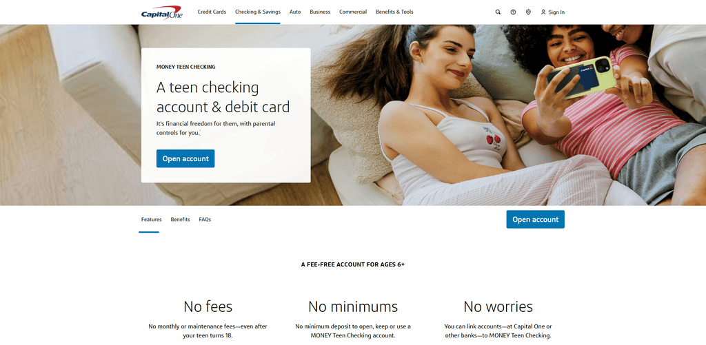 Capital One MONEY Teen Checking