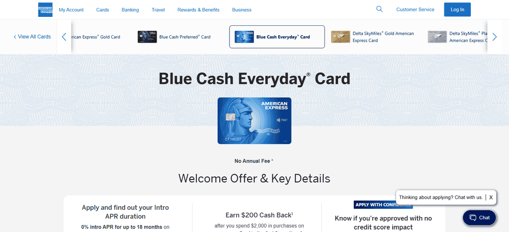 American Express Blue Cash Everyday® Card