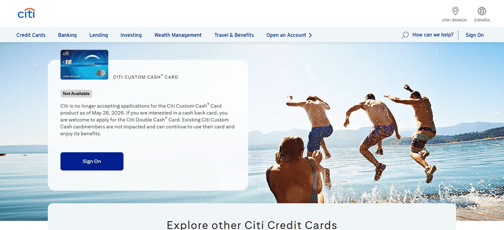 Citi Custom Cash Card®