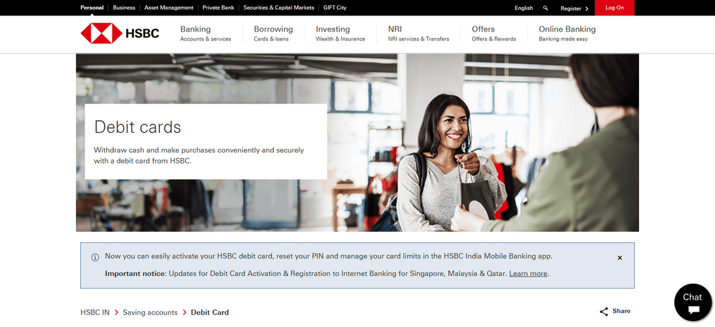 HSBC Debit Card