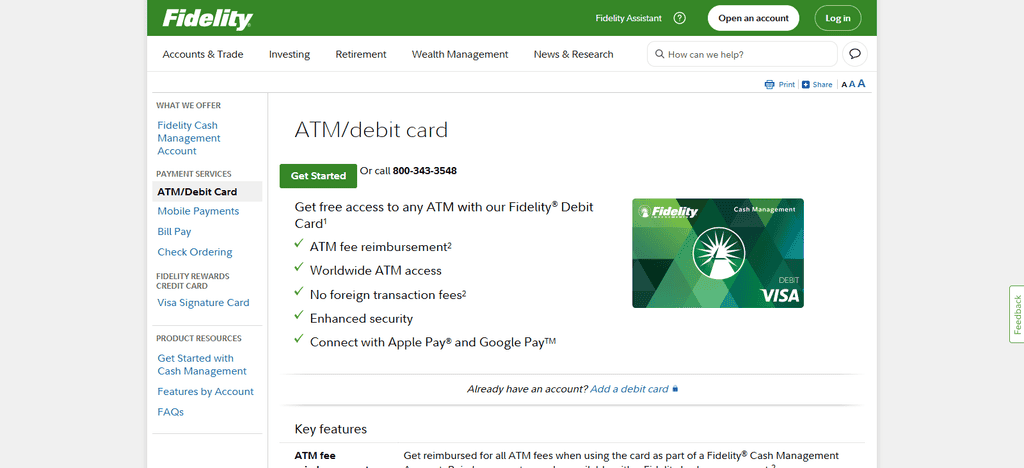 Fidelity Cash Management Card Fidelity Cash Management Card