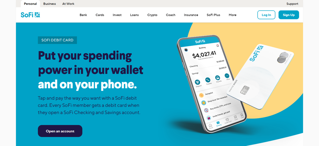 SoFi Debit Card: